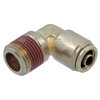 3/8 x 3/8" Brass Male NPT - DOT Push-To-Connect 90° Elbow   G7096P-06-06