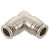 3/8" Nickel Plated Brass Push-To-Connect 90° Elbow   G6090P-06-06