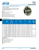 1-1/2" Shaft Lovejoy® Series F-1 Flex Flanged Gear Coupling Half   F-1-HUB-1-1/2-3/8X3/16KW