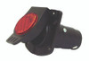Round 7 Blade Plastic Socket & Red Reflector - Vehicle Side  27048