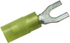 100 Pc. 12-10 AWG #10 Nylon Insulated Fork Connector  3125-16