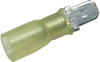100 Pc. 12-10 AWG .250" Polyolefin Insulated Heat Shrink Male Spade Connector  6056-C