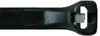 100 Pc. 11" 50 lb. Black Cable Tie w/Metal Pawl  7257-36