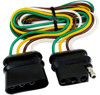 18 AWG @ 48" Flat 4 Pin Shrouded Trailer Connector  7716-11