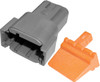 10 Pc. 24-16 AWG 8-Way Deutsch "DTM" Receptacle & Wedgelock  7938-34