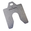 Individual 5.00 x 5.00 x .015" Stainless Slotted Shim  .015-OD-10