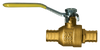 1 x 1" Forged Brass 400 PSI Male PEX Hose Barb Ball Valve  BVPEX2129-18