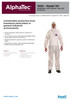 Ansell AlphaTec® 1500 Series General Duty Chemical Suit w/Hood  WH17-S-92-101