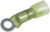 100 Pc. 12-10 AWG .250" Polyolefin Insulated "Crimp-Solder-Seal" Ring Connector  3706-36