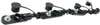 2/0 AWG @ 26" Black Overmolded Quad Battery Harness  6612-31