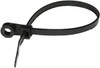 100 Pc. 11.8" 50 lb. Black Economy Cable Tie w/Mount Tab   7075K0-36