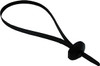 50 Pc. 15" 130 lb. Black Button Head Cable Tie  7155-35