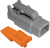 24-16 AWG 2-Way Deutsch "DTM" Plug & Wedgelock  7910-91