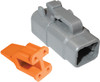 10 Pc. 24-16 AWG 4-Way Deutsch "DTM" Plug & Wedgelock  7914-34