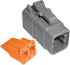 24-16 AWG 6-Way Deutsch "DTM" Plug & Wedgelock  7916-91