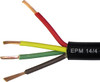 14/4 AWG @ 50' Black PVC Jacketed Multi-Conductor Trailer Cable  8160-25
