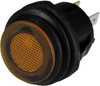 SPST Amber On-Off Push Button Switch  9416-7-11