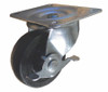 Hard Rubber Swivel Caster w/Brake 2-1/2"  33025