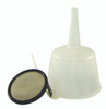 Cluthe® Plastic Funnel w/Filter 3"  C30030