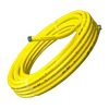 3/4" x 100' GAS-FLO® Yellow Coated Corrugated Stainless Steel Tube  GF-CSST-12-100