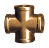 1/4" Forged Brass Female NPT Cross  102-B