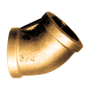 1/4" Cast Brass Female NPT 45° Elbow  105-B