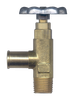 3/4 x 1/2" Brass Hose Barb - Male NPT 90° Angle Valve   1139-12D
