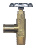 3/8 x 3/8" Brass Hose Barb - Male NPT 90° Angle Valve   1139-6C
