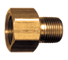 1/2 x 3/8" Brass Female NPT - Male NPT Adapter  120-DC