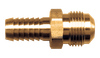 3/8 x 1/2" Brass Hose Barb - Male 45° SAE Flare Coupler  127-68
