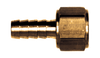3/8 x 1/4" Brass Hose Barb - Female NPSM w/Gasket Connector  130-6B