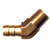 3/8 x 3/8" Brass Hose Barb - Male NPT 45° Elbow  140-6C
