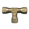 3/8" Brass DOT Poly Line Compression Tee  1464-6
