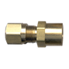 1/4 x 3/8" Brass DOT Poly Line Compression - Female NPT Connector  1466-4C