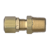 3/8 x 1/2" Brass DOT Poly Line Compression - Male NPT Connector  1468-6D