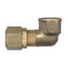 1/2 x 1/2" Brass DOT Poly Line Compression - Female NPT 90° Elbow  1470-8D