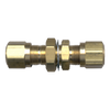 1/2" Brass DOT Poly Line Compression Bulkhead Union  1477-8