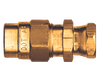 3/8 x 1/2" Brass DOT Air Brake Hose Compression Nut/Sleeve/Coupler Swivel Assembly  1492SW-6D