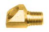 1/2 x 3/8" Brass Female 45° SAE Inverted Flare - Male NPT 45° Street Elbow  154-8C