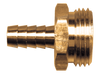 3/4"-11.5 x 3/4" Brass Hose Barb - Male Water Hose Connector  193-12