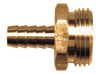3/4"-11.5 x 1/2" Brass Hose Barb - Male Water Hose Connector  193-8