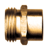 3/4"-11.5 x 1/4" Brass Male Water Hose - Female NPT Coupler  197-B