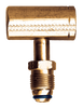.885"-14 Brass Dual Female POL (CGA510) - Male POL (CGA510) Propane Manifold Tee  2001-SX