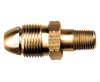.885"-14 x 1/4" Brass Male POL (CGA510) - Male NPT Propane High Flow Tailpiece  2003-T-HN-HF