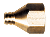 .885"-14 x 3/4" Brass Female POL (CGA510) - Male NPT Propane Coupler  2011-E