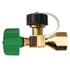 1-5/16" x 1"-20 x .885"-14 Green Nylon Female QCC1 - Brass Male Primus - Female POL (CGA510) Propane Branch Tee  2013