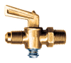1/4 x 1/4" Brass Male SAE 45° Flare  - Male NPT Shut Off Cock  2048-4B