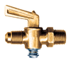 3/8 x 1/4" Brass Male SAE 45° Flare  - Male NPT Shut Off Cock  2048-6B