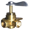 3/8" Brass Female NPT 3-Way Selector Valve w/Mount Bracket  2101-C