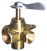 1/4" Brass Female NPT 4-Way Selector Valve w/Mount Bracket  2102-B